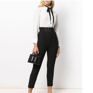 Sandro- Silk shirt with Ribbon